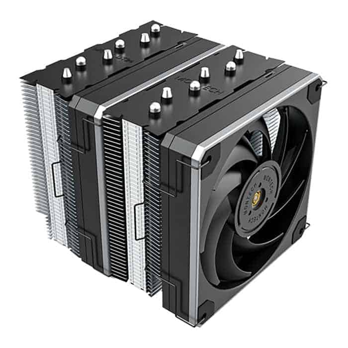 (image for) Montech METAL DT24 BASE Intel/AMD Performance CPU Air Cooler with 2x 120mm PWM Fan